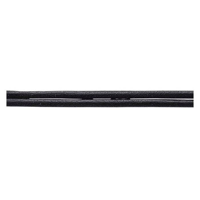 Black Leather 3mm Round Cord, 10 meters