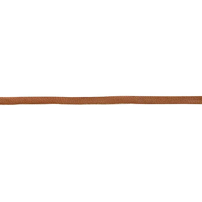 Sadelfärgat hjortskinnsläder 4,76 mm platt snöre, 15,24 m rulle