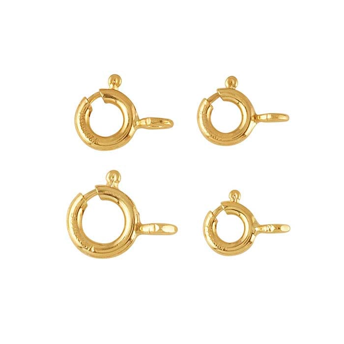 14/20 Yellow Gold-Filled Spring Ring Clasp Assortment