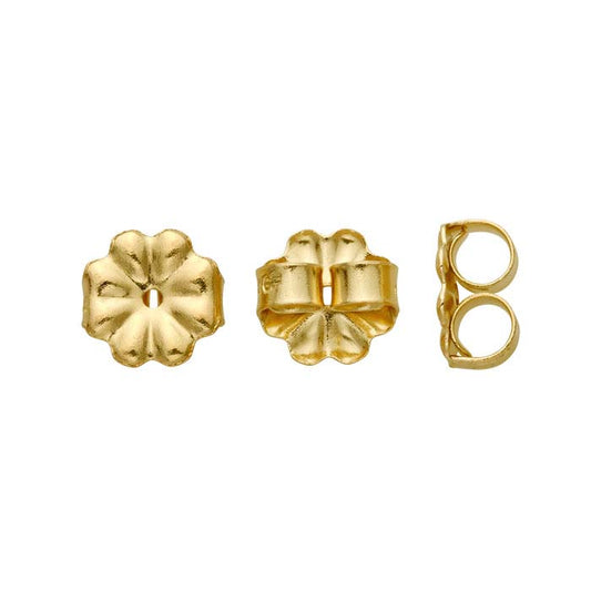 14/20 Yellow Gold-Filled 7mm dia. Medium-Weight Friction Ear Nut