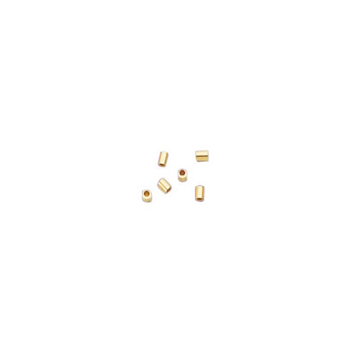 14/20 Yellow Gold-Filled 2mm Tube Crimp Bead