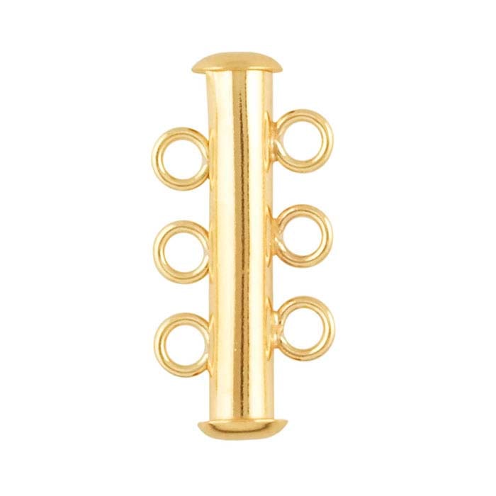 14/20 Yellow Gold-Filled Tube Slide Clasp