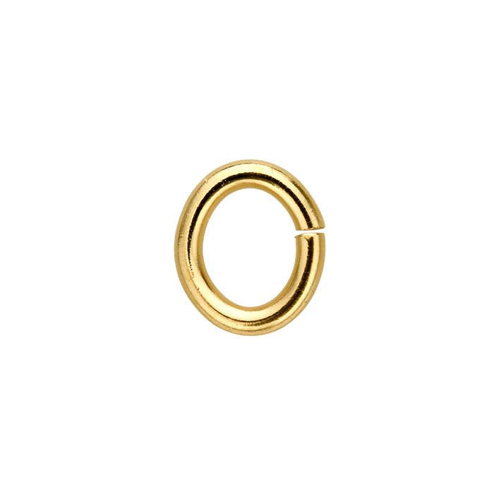 Anello di collegamento ovale 3,8 x 3 mm in oro giallo 14/20 gold-filled