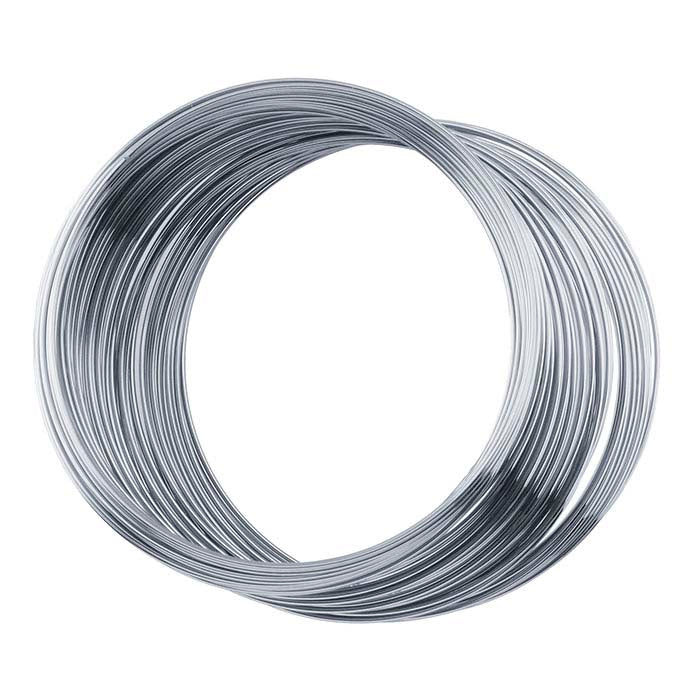 Stainless Steel Bracelet Memory Wire Coil, 0.61mm dia., 0.03 kg.