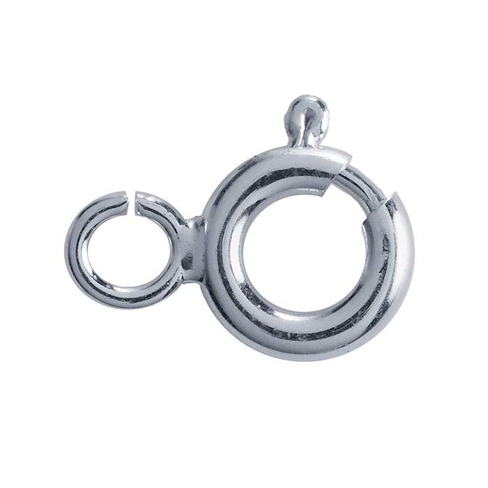 Flat Spring Ring Clasp with Ring