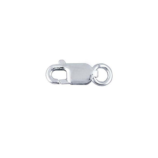 Închizătoare Ovală din Argint Sterling 10,5 x 3,5 mm cu Carabină și Inele Deschise