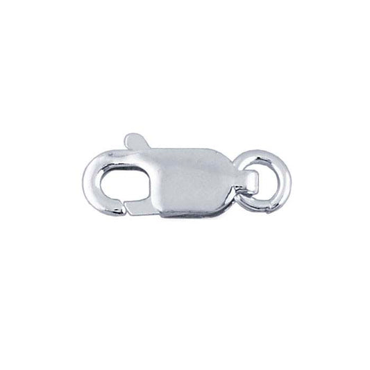 Închizătoare Ovală din Argint Sterling 12,4 x 4 mm cu Carabinieră și Inele Deschise