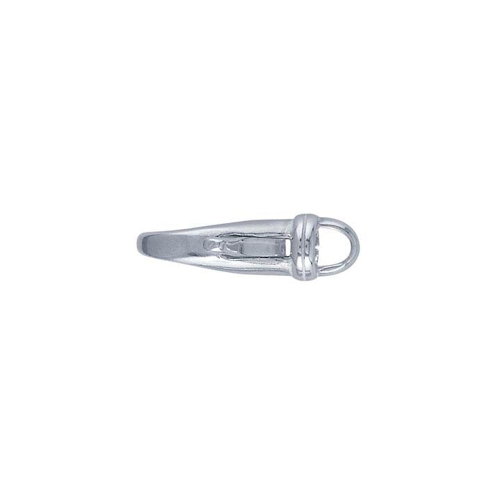 Chiusura a moschettone a goccia in argento sterling 16,6 x 10,5 mm