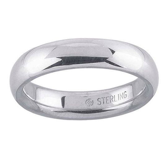 Nordt Sterling Silver Comfort Fit Wedding Band