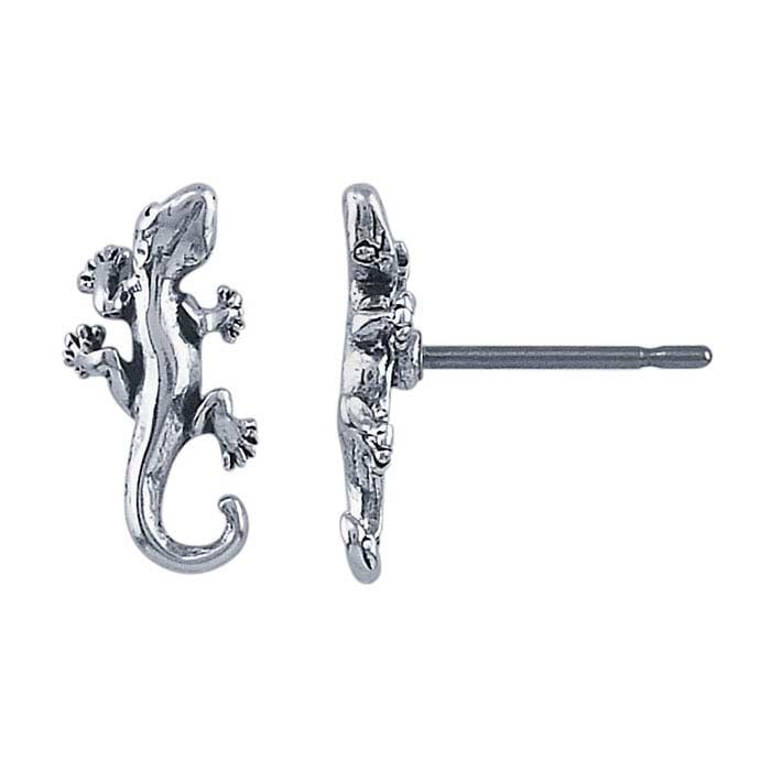 Sterling Silver Gecko Post Earring