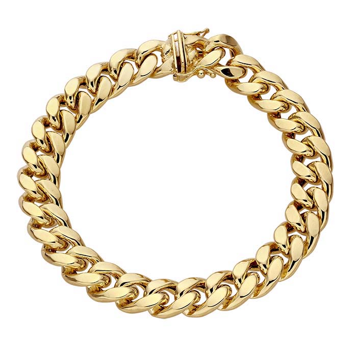 14K Yellow Gold 10.7mm Miami Cuban Bracelet