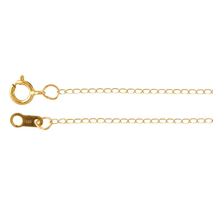 14K Yellow Gold Curb Chain