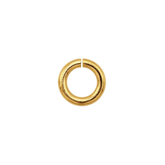 14K Gult Guld 3,2 mm ID Rund Hoppring