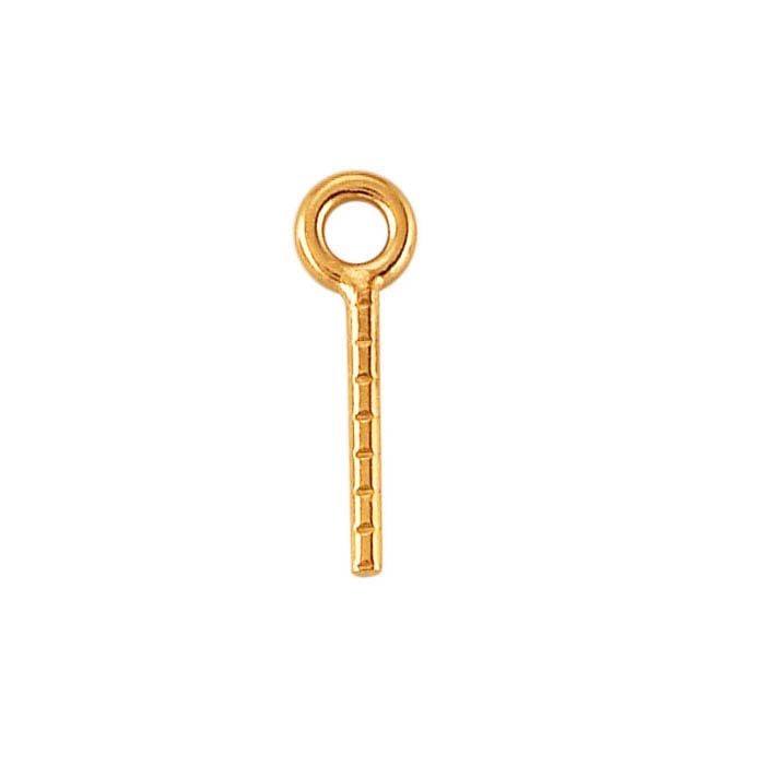14K Yellow Gold Screw Eye Component