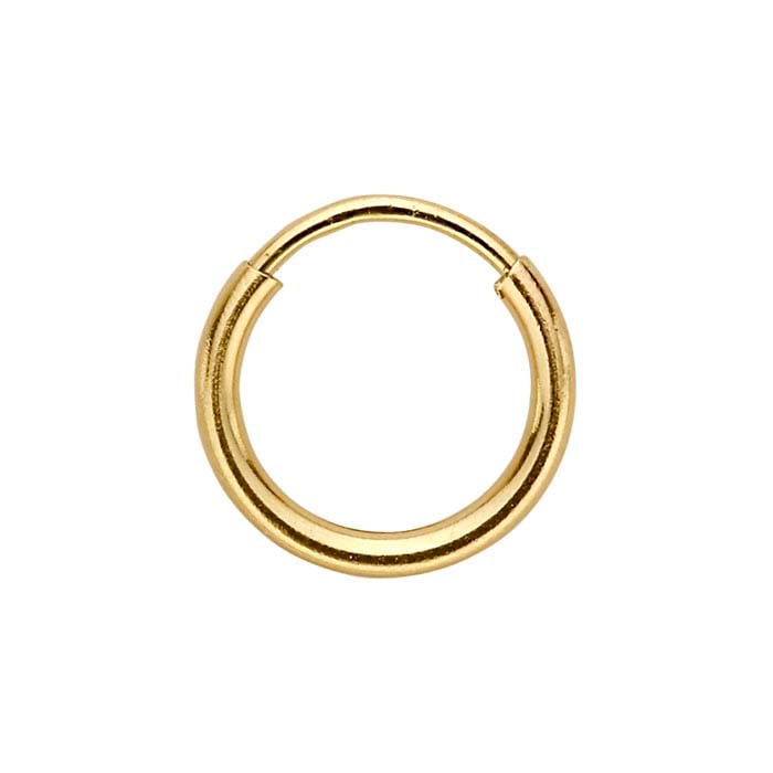 14/20 Yellow Gold-Filled 1.3mm Endless Hoop Earring