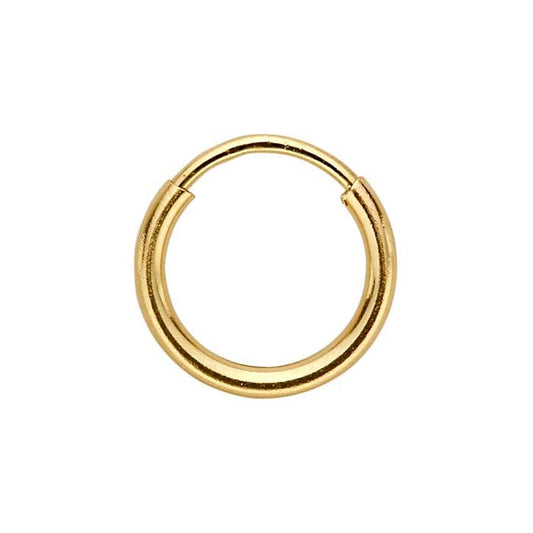14/20 Yellow Gold-Filled 1.3mm Endless Hoop Earring