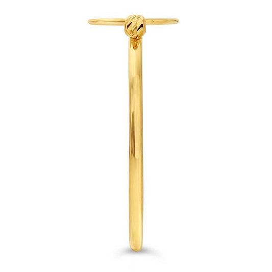 14K Yellow Gold Circle Ring