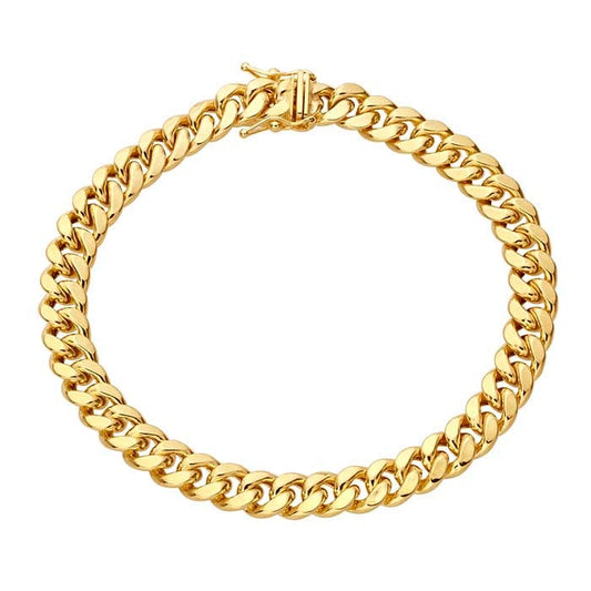 14K Yellow Gold 10.7mm Miami Cuban Bracelet
