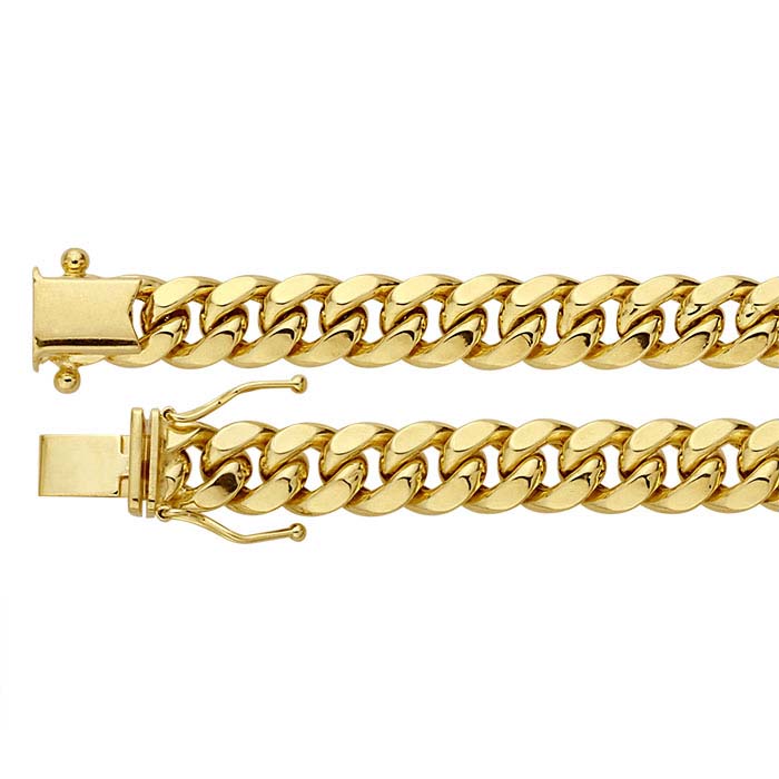 14K Yellow Gold 10.7mm Miami Cuban Bracelet