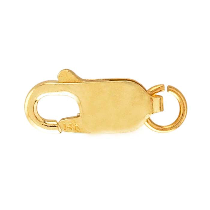 Oval Lobster Clasp with Open Ring