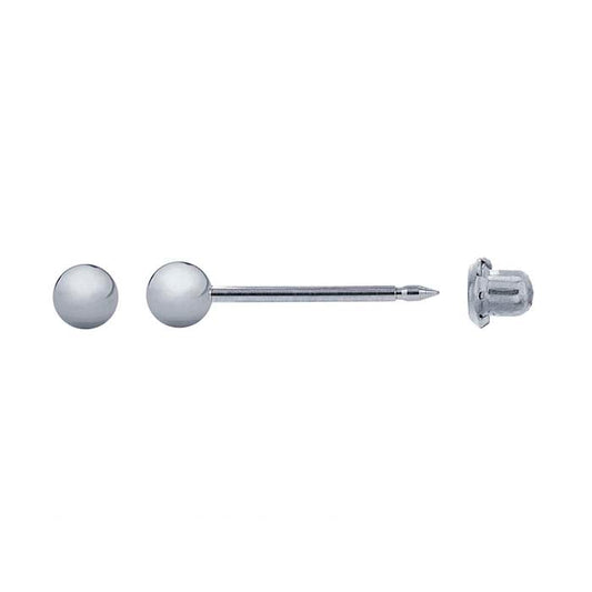 Inverness® Stainless Steel Piercing Earring, 3mm Ball