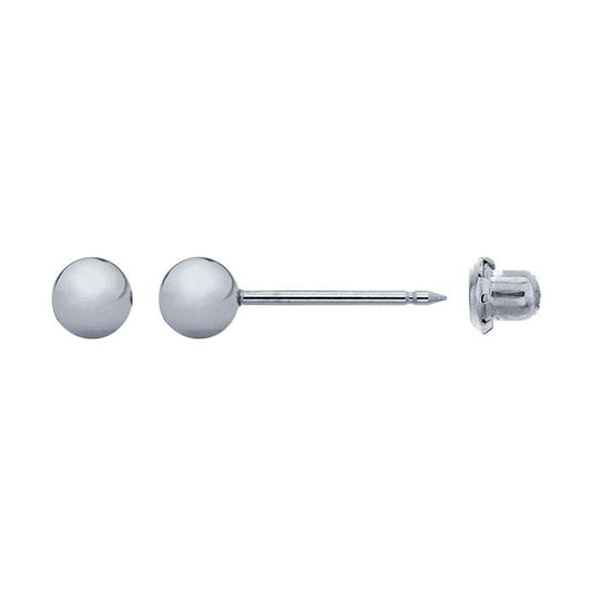 Inverness® Stainless Steel Piercing Earring, 4mm Ball