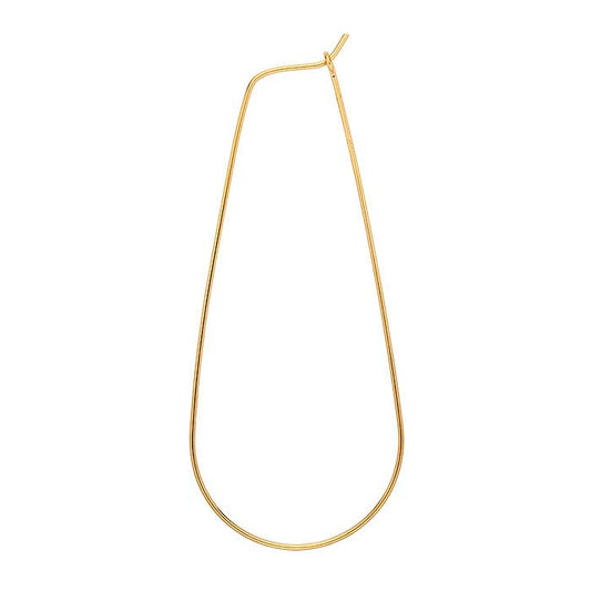 14/20 Yellow Gold-Filled Teardrop Hoop Earring