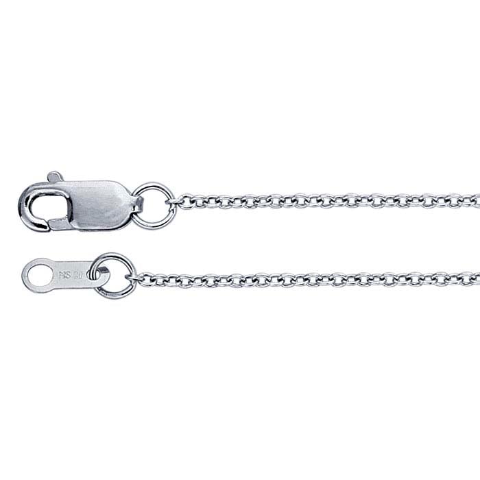 Platinum 1mm Cable Chain