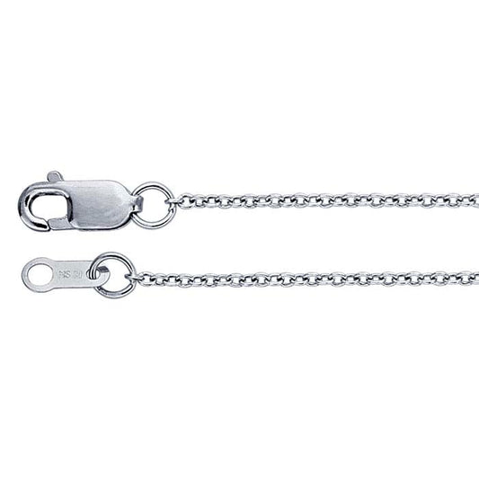 Platinum 1mm Cable Chain