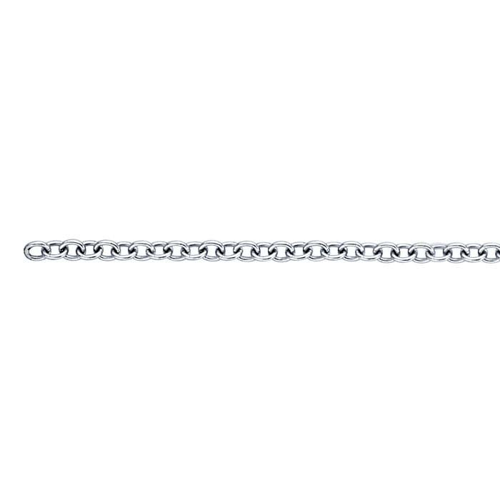 Platinum Oval Cable Chain