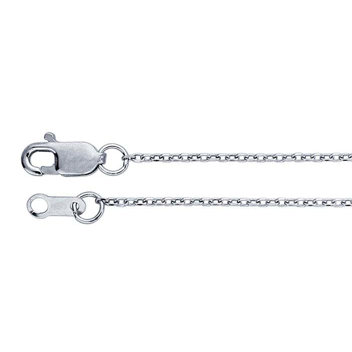 Platinum Oval Cable Chain