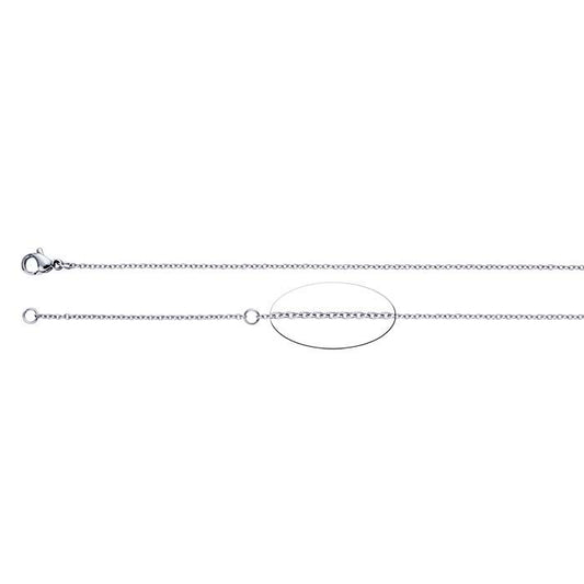 Catena a cavo ovale in acciaio inossidabile 1,5 mm