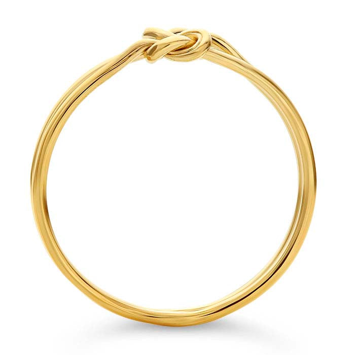 14/20 Yellow Gold-Filled Double Love-Knot Ring