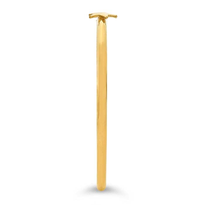 14/20 Yellow Gold-Filled Star Accent Stackable Ring