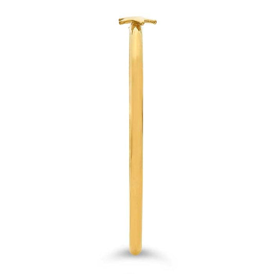 14/20 Yellow Gold-Filled Star Accent Stackable Ring
