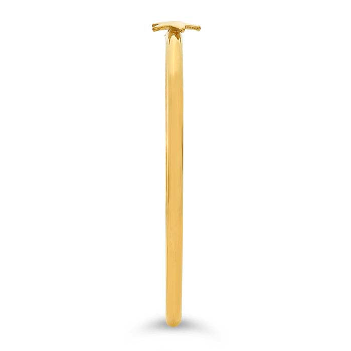 14/20 Yellow Gold-Filled Star Accent Stackable Ring