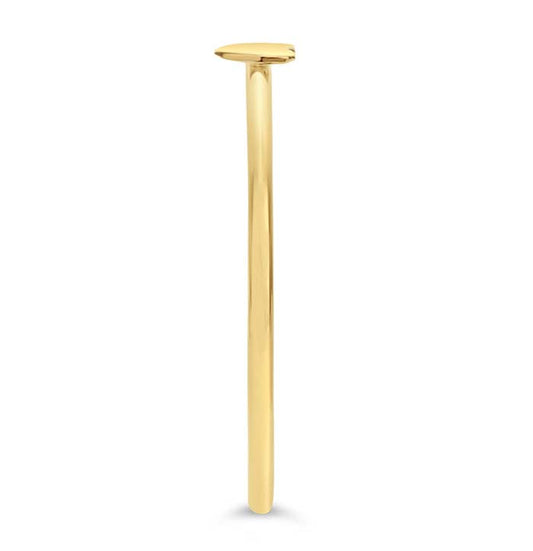 14K Yellow Gold Heart Accent Stackable Ring