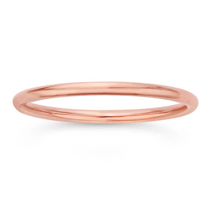 14/20 Roséguldpläterad Rund Trådstapelbar Ring