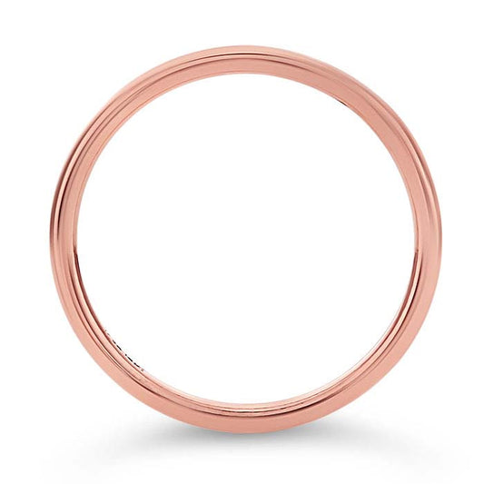 Anello impilabile in filo tondo placcato oro rosa 14/20