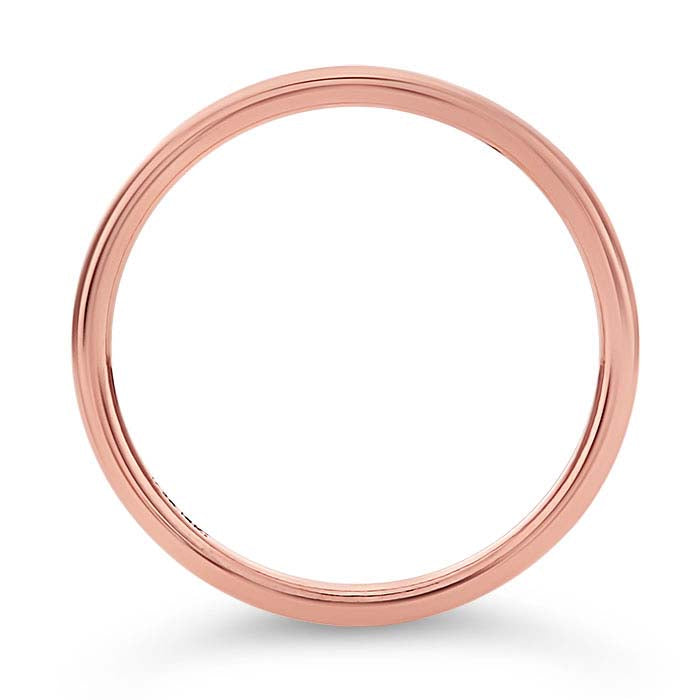 14/20 Roséguldpläterad Rund Trådstapelbar Ring