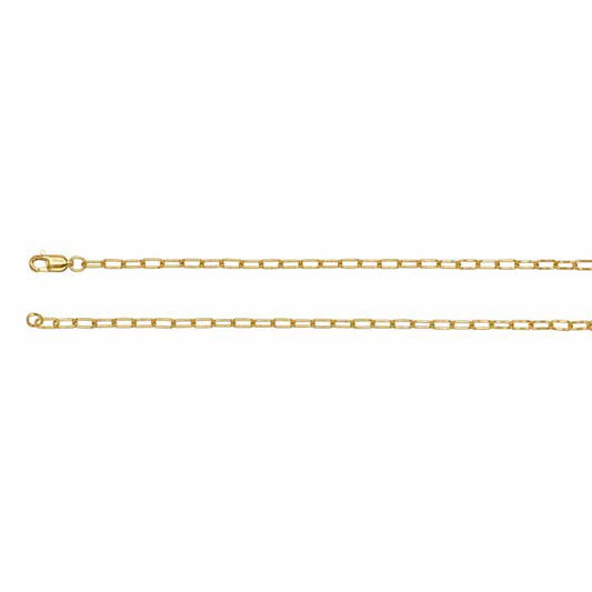 14/20 Yellow Gold-Filled 2.6mm Oval Cable Chain