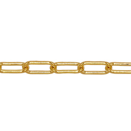 14/20 Yellow Gold-Filled 2.6mm Oval Cable Chain, By the Foot