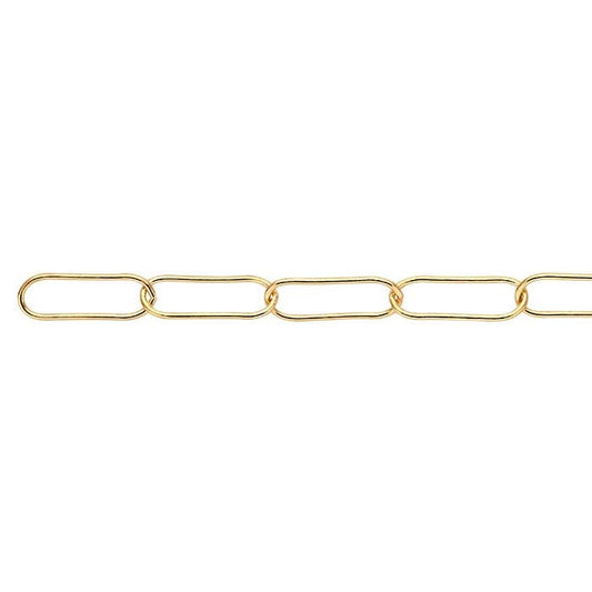 14/20 Yellow Gold-Filled 5.3mm Oval Cable Chain, By the Foot