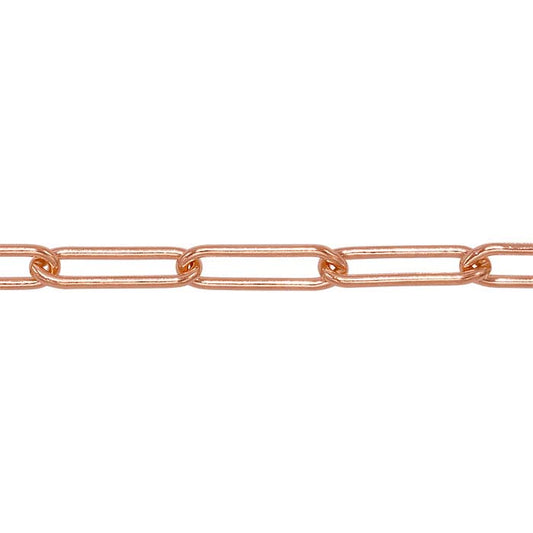 14/20 Rose Gold-Filled 3.8mm Cable Chain, By the Foot