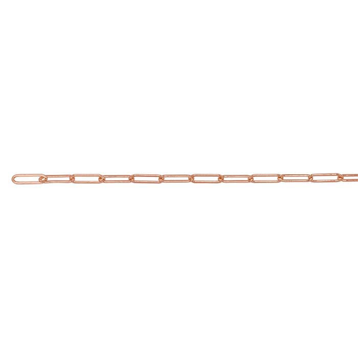 14/20 Rose Gold-Filled Flat Oval Cable Chain