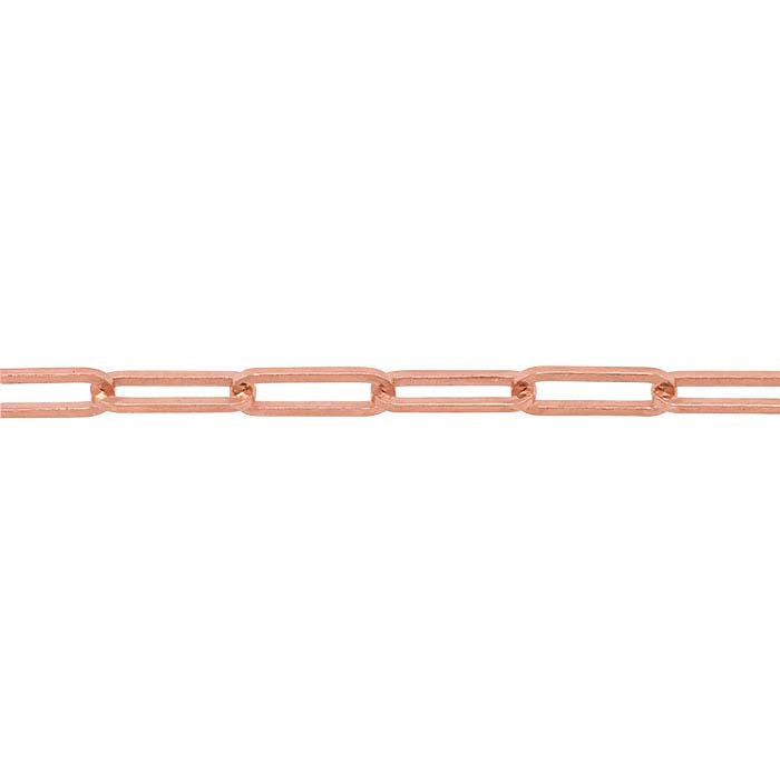 Ovale Ankerkette aus 14 Karat Roségold, 1,5 mm