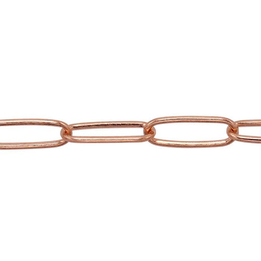 14/20 Rose Gold-Filled 1.7mm Oval Cable Chain, By the Foot