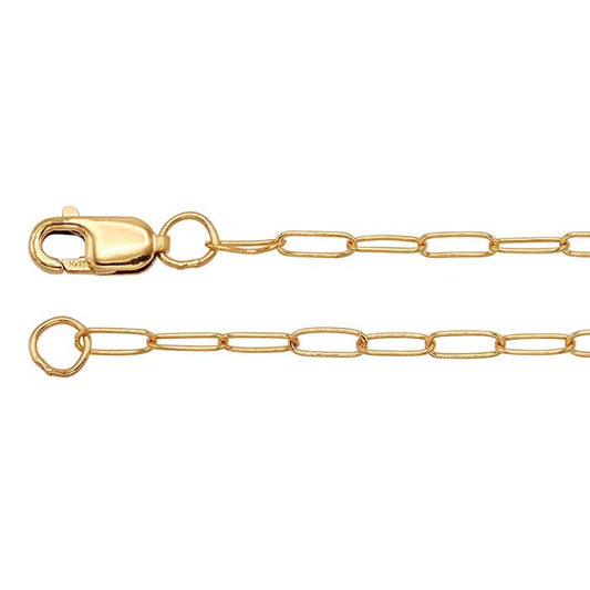 14/20 Yellow Gold-Filled 1.7mm Oval Cable Chain