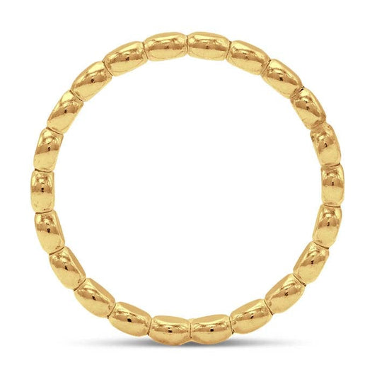 14/20 Yellow Gold-Filled 2.5mm Flat Beaded Ring