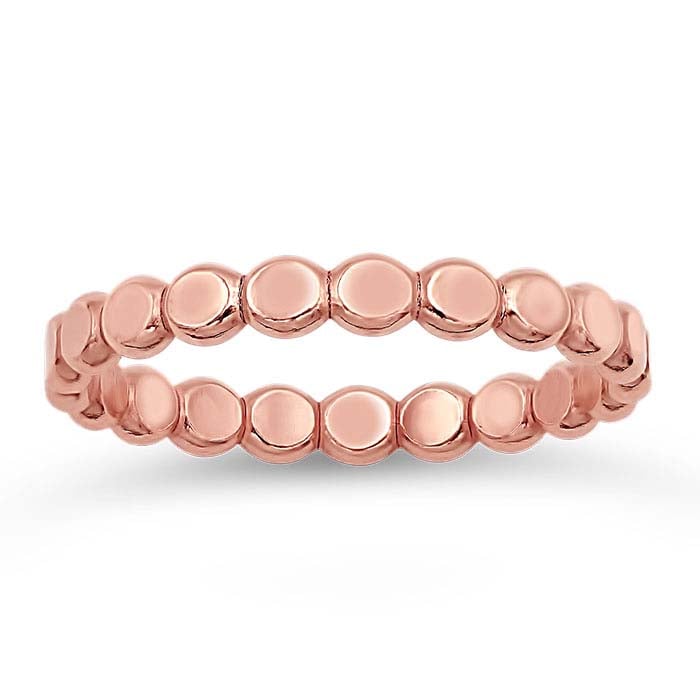 14/20 Rose Gold-Filled 2.5mm Flat Beaded Ring